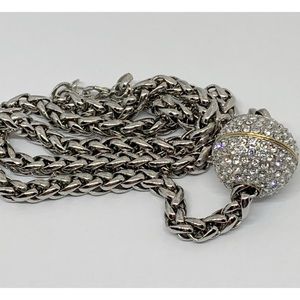 Jewelry - Silver Rhinestone Ball Pendant Necklace Jewelry - Silver Rhinestone Ball Pendant Necklace